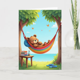 Cartão de Aniversário do Abraço de Urso