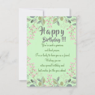 Cartão de aniversário do amigo