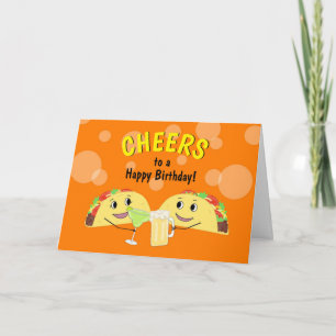 Cartão de Aniversário do Amigo Taco Lover