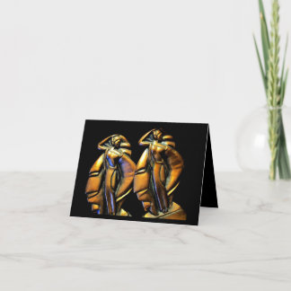 Cartão de aniversário do art deco pelo estúdio