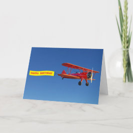 CARTÃO DE ANIVERSÁRIO DO AVIÃO PILOTO