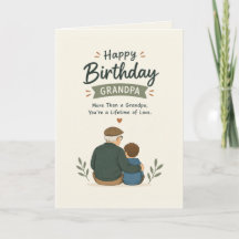 Cartão de Aniversário do Avô de Amor para Toda a V