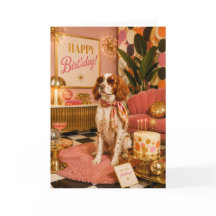 Cartão de Aniversário do Brittany Spaniel