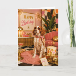 Cartão de Aniversário do Brittany Spaniel