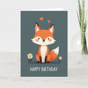 Cartão de Aniversário do Cachorrinho da Floresta