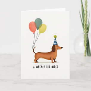 Cartão de Aniversário do Cachorro Balão