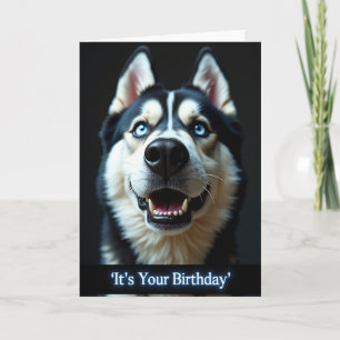 Cartão de Aniversário do Cachorro Sorridente
