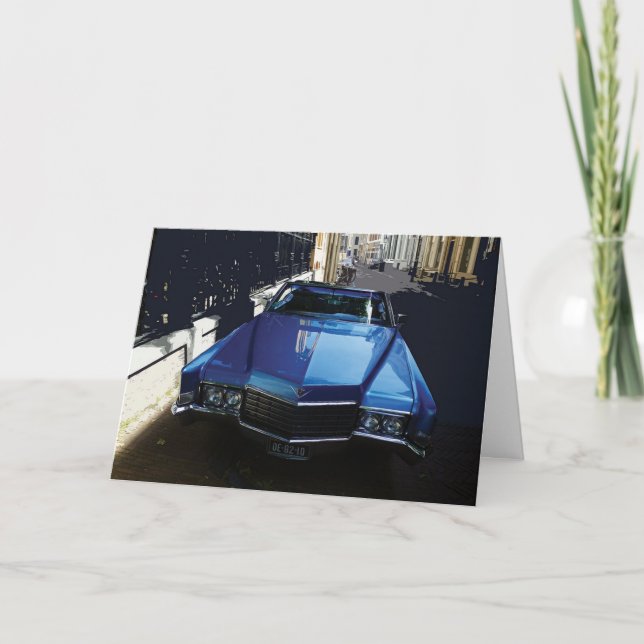 Cartão de aniversário do cadillac (Frente)