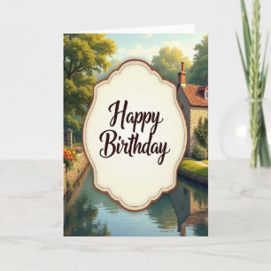 Cartão de Aniversário do Canal Tranquilo