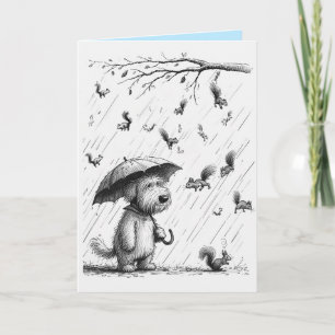 Cartão de aniversário do cão