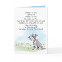 Cartão de aniversário do cão