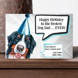 Cartão de Aniversário do Cão de Montanha de Berna