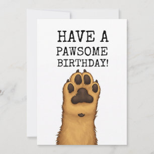 Cartão de Aniversário do Cão de Passado - Tenha um