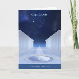 Cartão de Aniversário do Capricorn