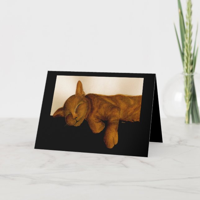 Cartão de Aniversário do Cat Nap (Frente)