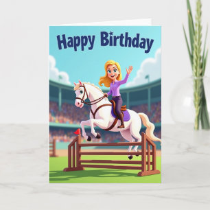 Cartão de Aniversário do Cavaleiro Alegre