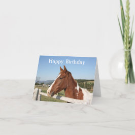 Cartão de Aniversário do Cavalo