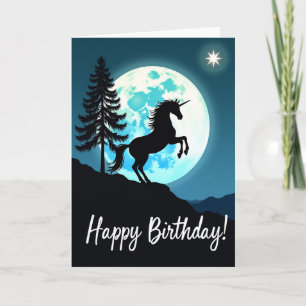 Cartão de Aniversário do Cavalo Místico