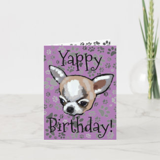 Cartão de Aniversário do Chihuahua Yappy