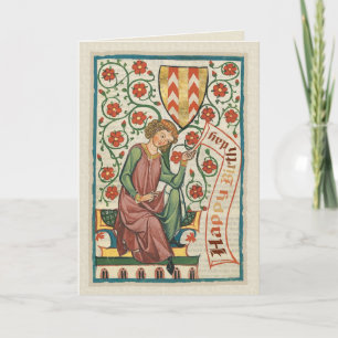 Cartão de Aniversário do Codex Manesse CC0554
