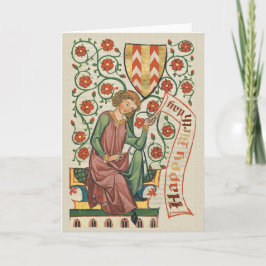 Cartão de Aniversário do Codex Manesse CC0555