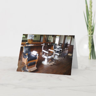 Cartão de aniversário do "Compro Barber de Gibson"