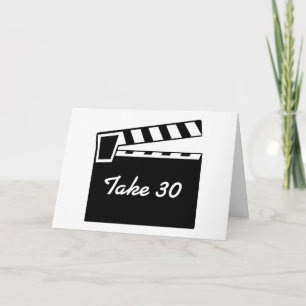 Cartão de Aniversário do Conselho Clapperboard do