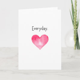 Cartão de Aniversário do Coração "Amor Diário"