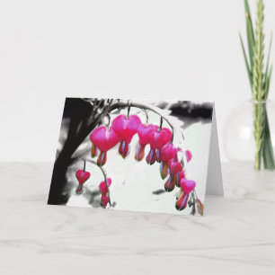 Cartão de Aniversário do Coração Sangrento