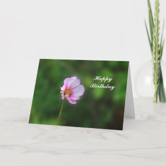 Cartão de aniversário do cosmos