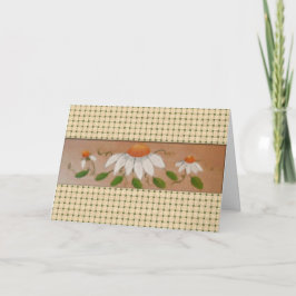 Cartão de Aniversário do Daisies (Grande Impressão