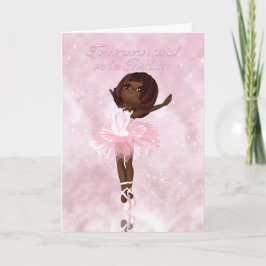 Cartão de Aniversário do Dançarino balé - African