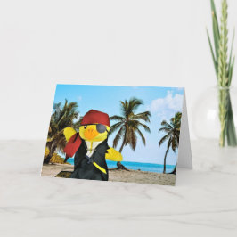 Cartão de aniversário do Danny Duck o Pirata