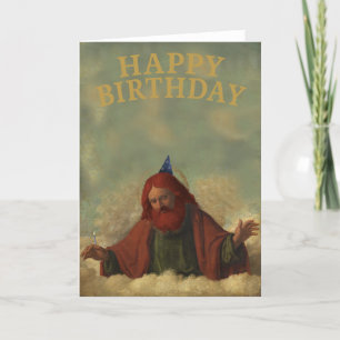 Cartão de Aniversário do Deus Ruivo