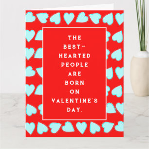 Cartão de aniversário do dia de os namorados