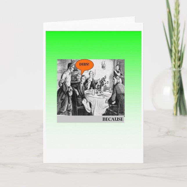 Cartão de Aniversário do Dibs (Frente)