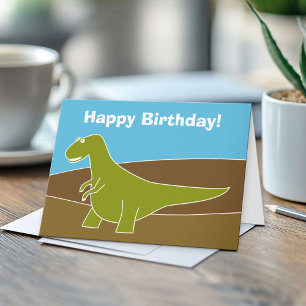 Cartão de Aniversário do Dinossaur