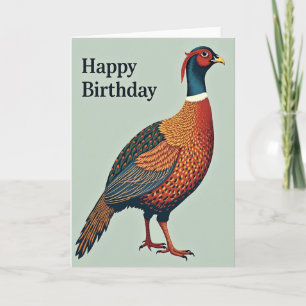 Cartão de Aniversário do Doce Pássaro Majestoso