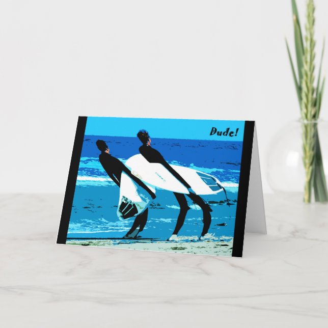 Cartão de Aniversário do Dude (Frente)