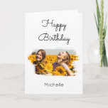 Cartão de Aniversário do Elegante BFF Melhor Amigo<br><div class="desc">Um design de fotos elegante de melhores amigos, que permite que você faça uma personalização das fotos para suas próprias fotos pessoais do BFF. É um presente pessoal ideal para si ou para o seu aniversário, Natal ou presente para qualquer outra ocasião especial. Um presente de memória perfeito e único...</div>