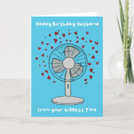 Cartão de Aniversário do Fan Maior Contemporâneo D