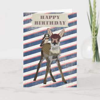 Cartão de Aniversário do FAWN e OWL