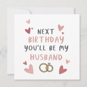 Cartão de Aniversário do Fiance