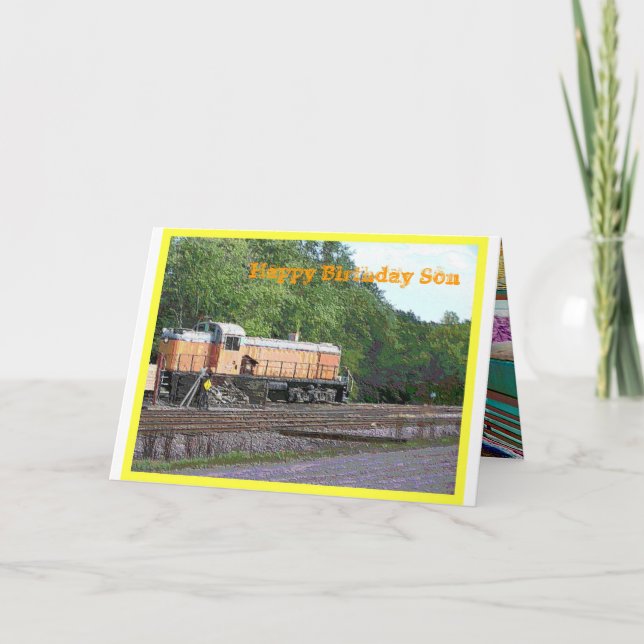 Cartão de aniversário do filho (Frente)