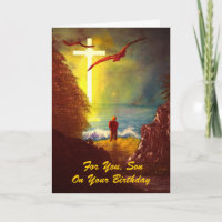 Cartão de aniversário do filho