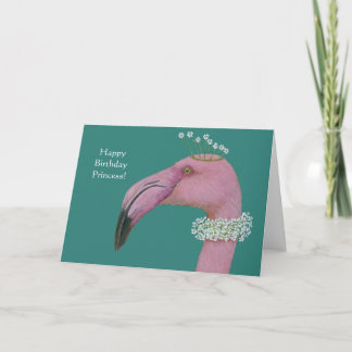 Cartão de aniversário do Flamingo
