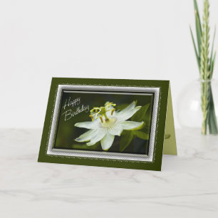 Cartão de Aniversário do Flor de Paixão