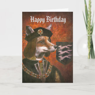Cartão de aniversário do Fox do rei Richard III