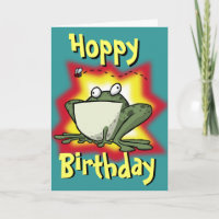 Cartão de Aniversário do Froggy
