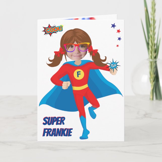 Cartão de Aniversário do FUN Sensacional de Foto (Frente)